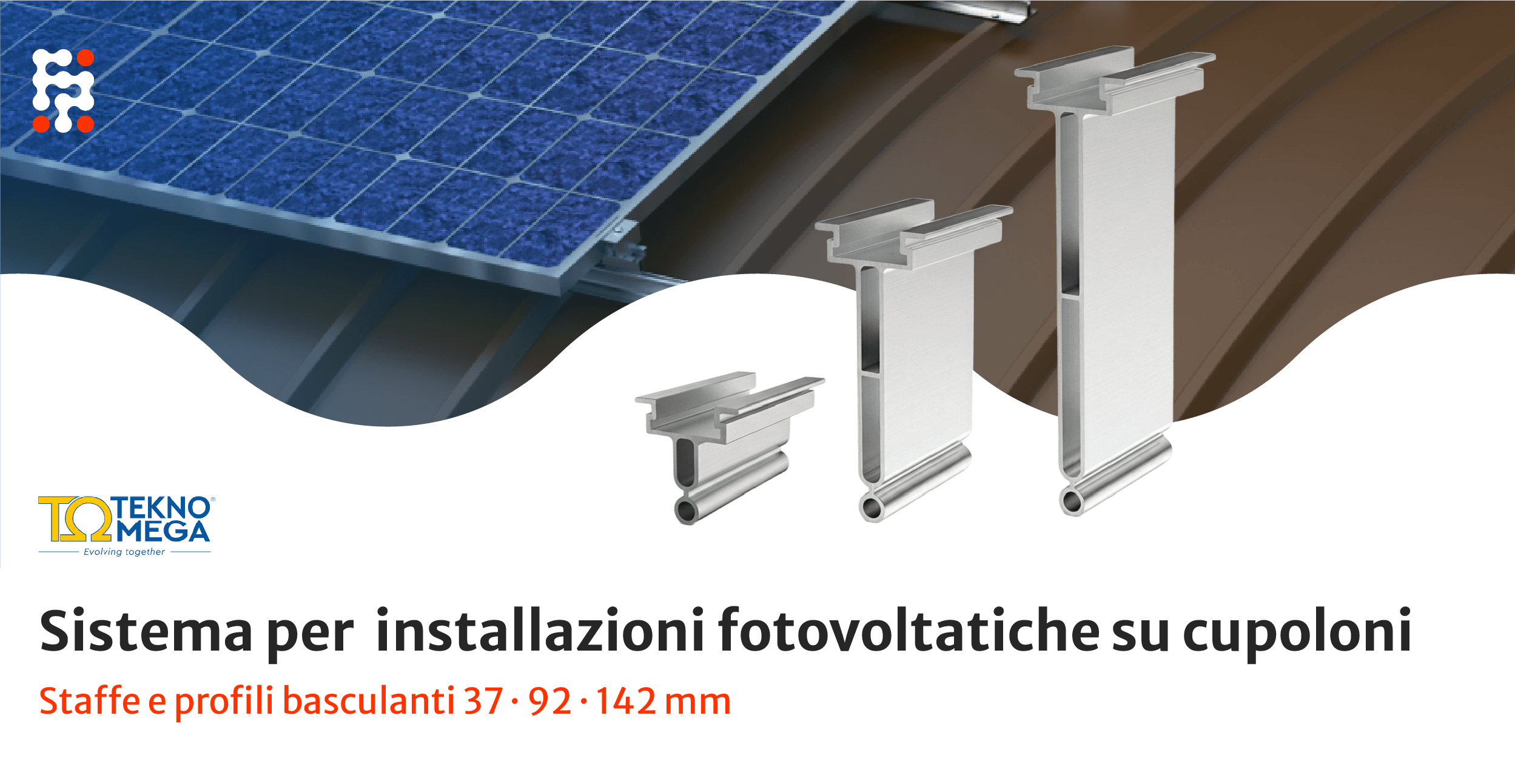 Fotovoltaico su lamiera grecata: staffe basculanti in tre altezze